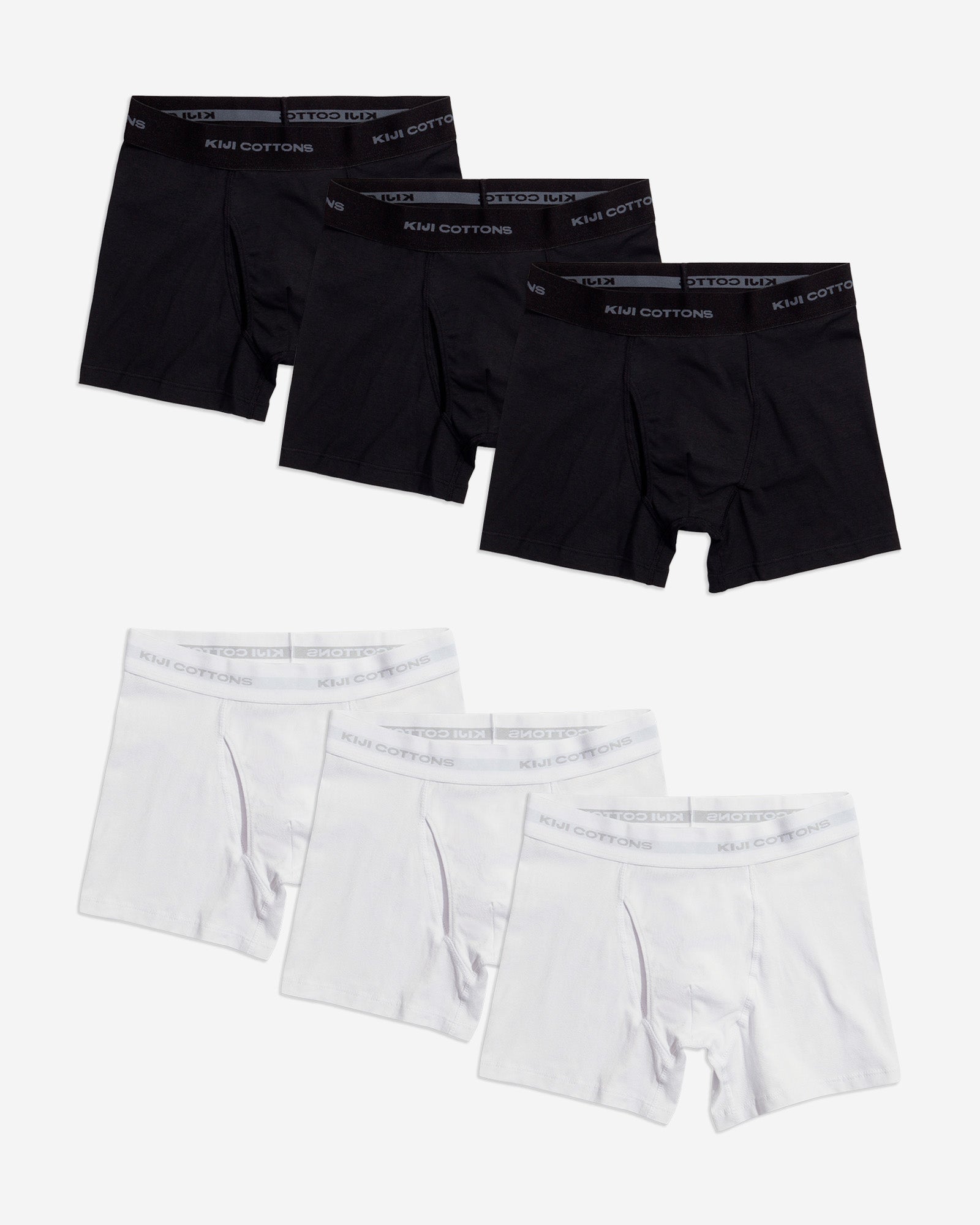 Pack 6 Cuecas Boxer Kiji - Misto