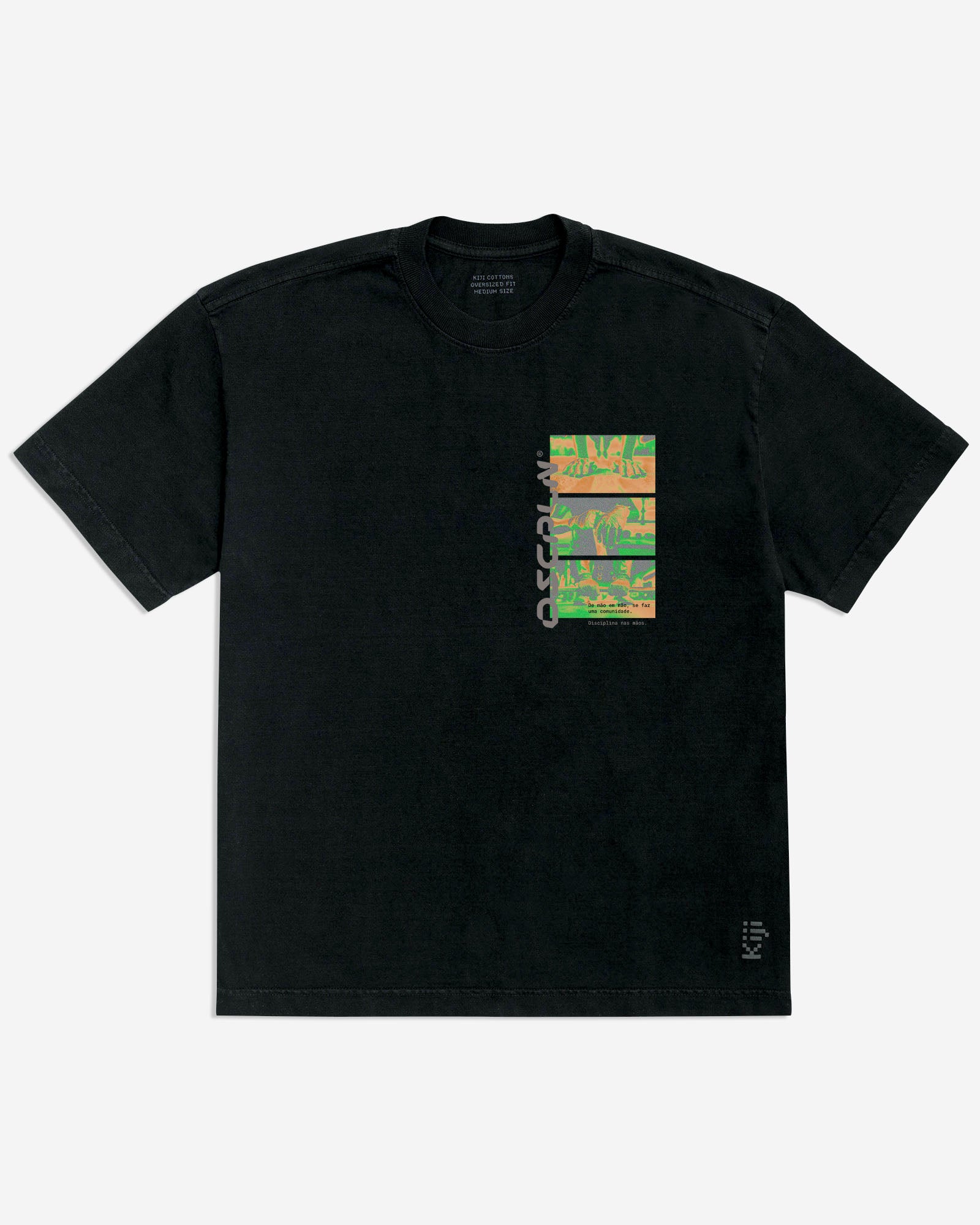 T-Shirt Heavy Kiji x Disciplina - Preto