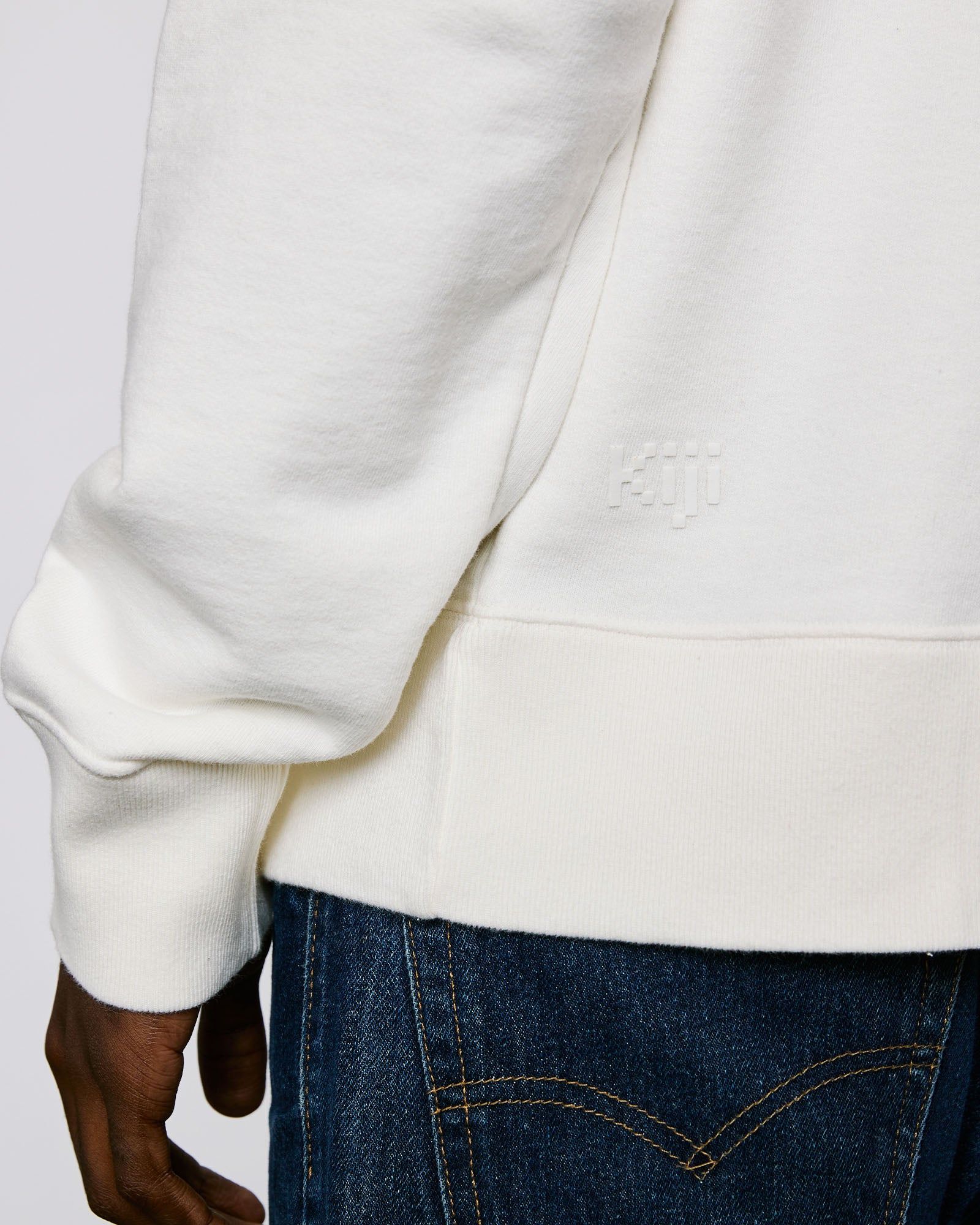 Moletom Capuz Kiji - Off White