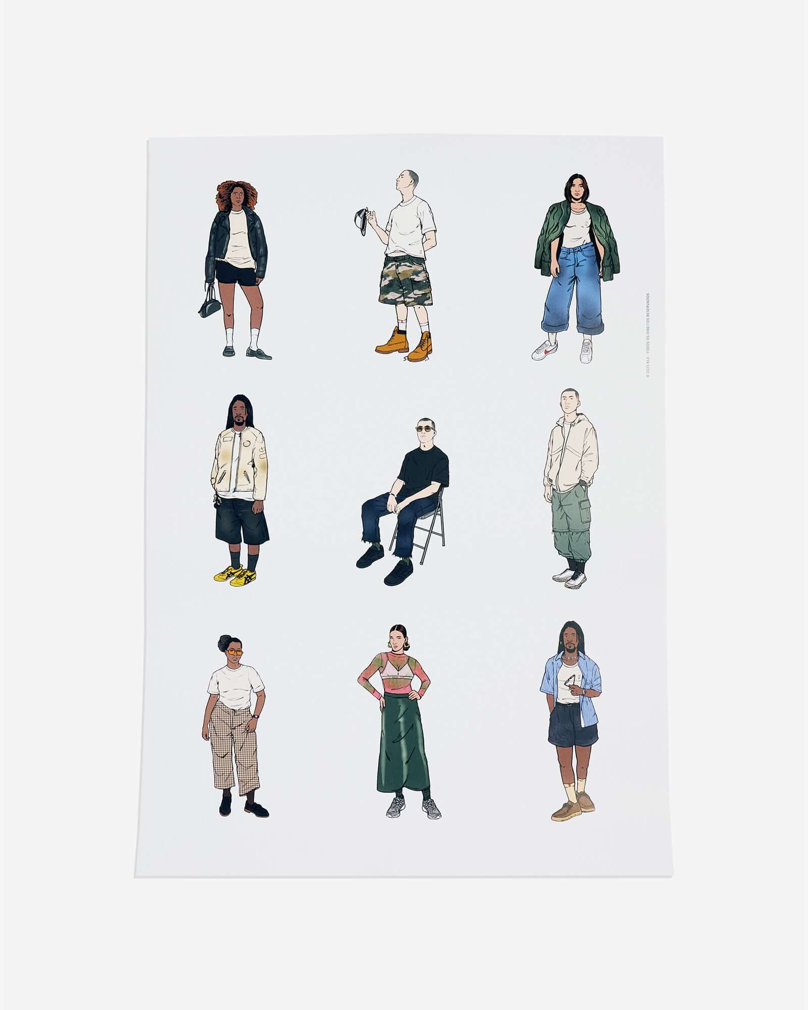 Pôster Lookbook Ilustrado Kiji - O Cotidiano 1