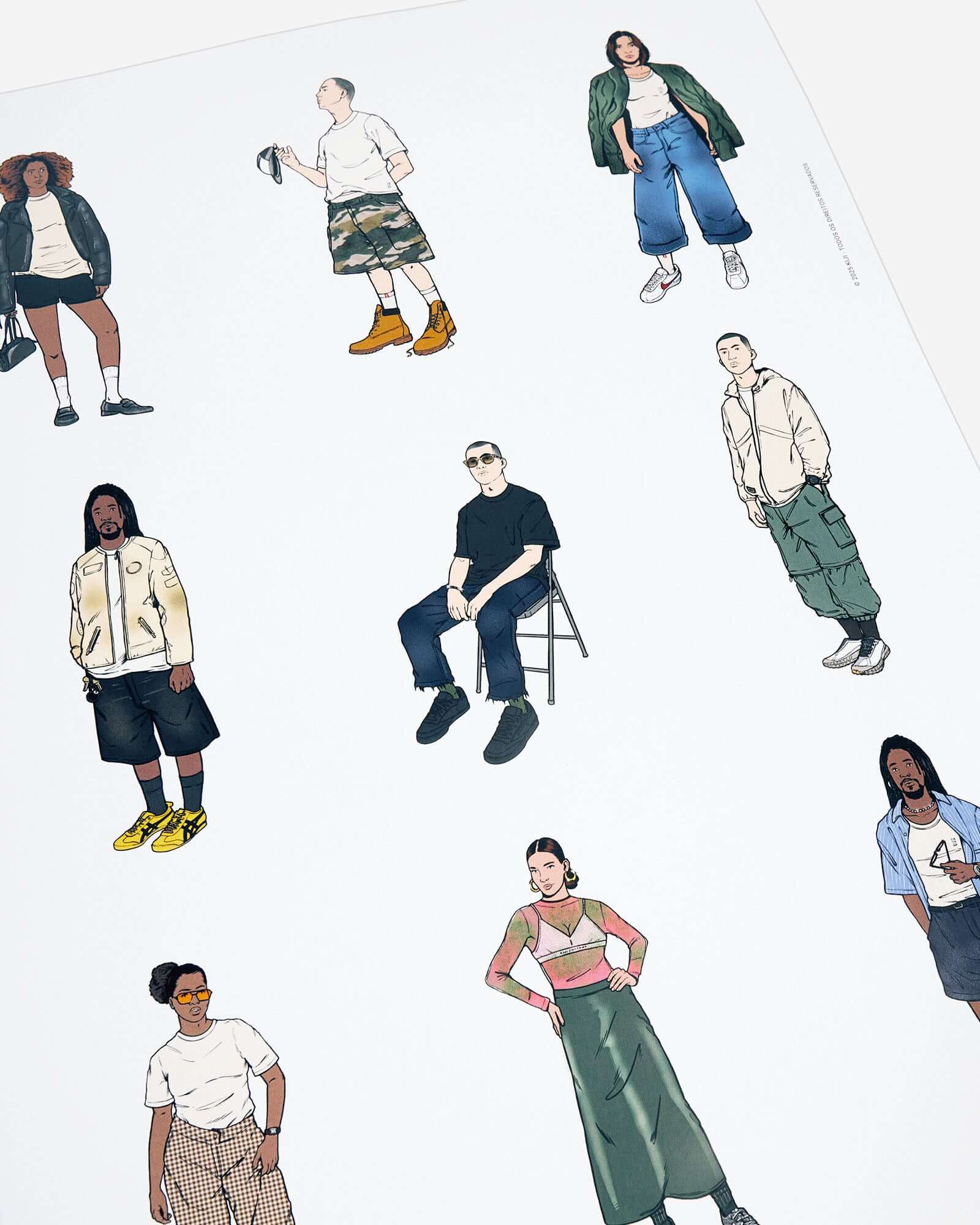 Pôster Lookbook Ilustrado Kiji - O Cotidiano 1