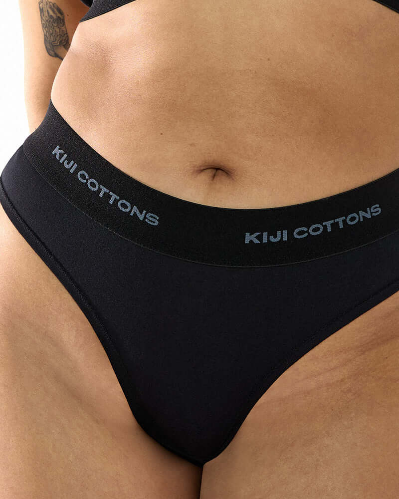 Pack 4 Calcinha Hi Kiji - Preto