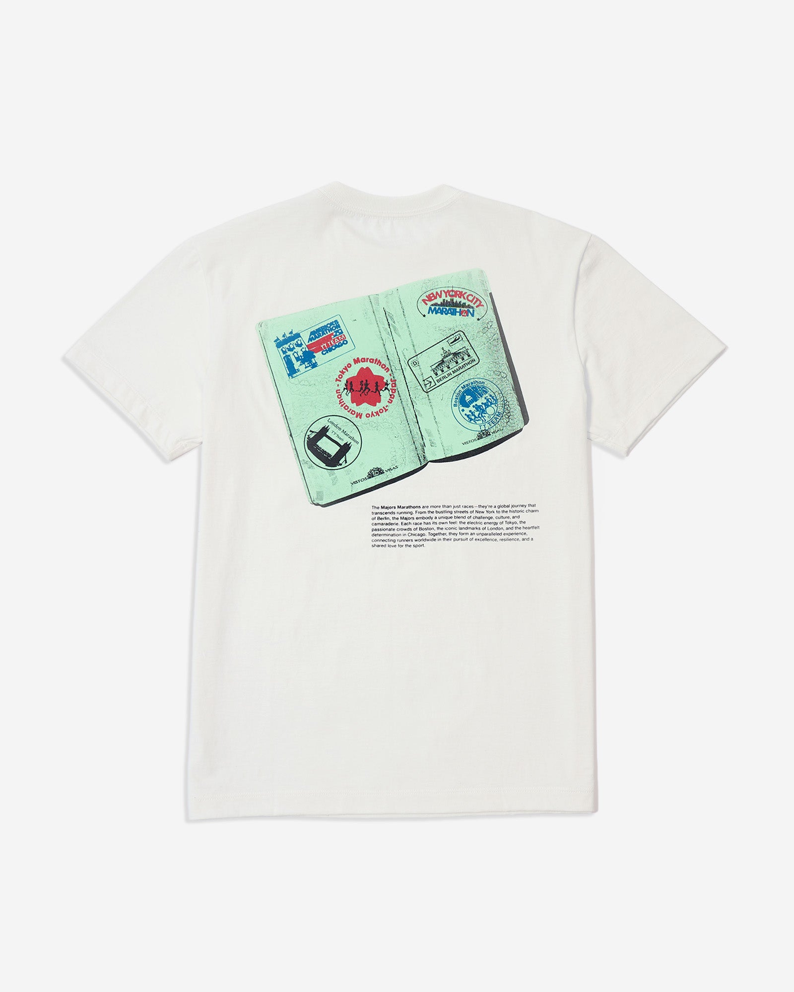 T-Shirt Classic Kiji x TT Team Majors Marathons - Off White