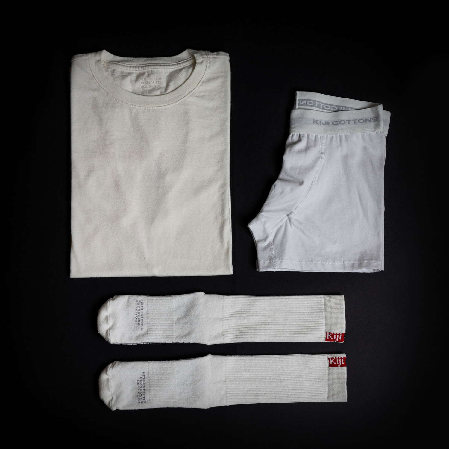 Kiji - Camisetas, cuecas e meias em algodão de alto padrão