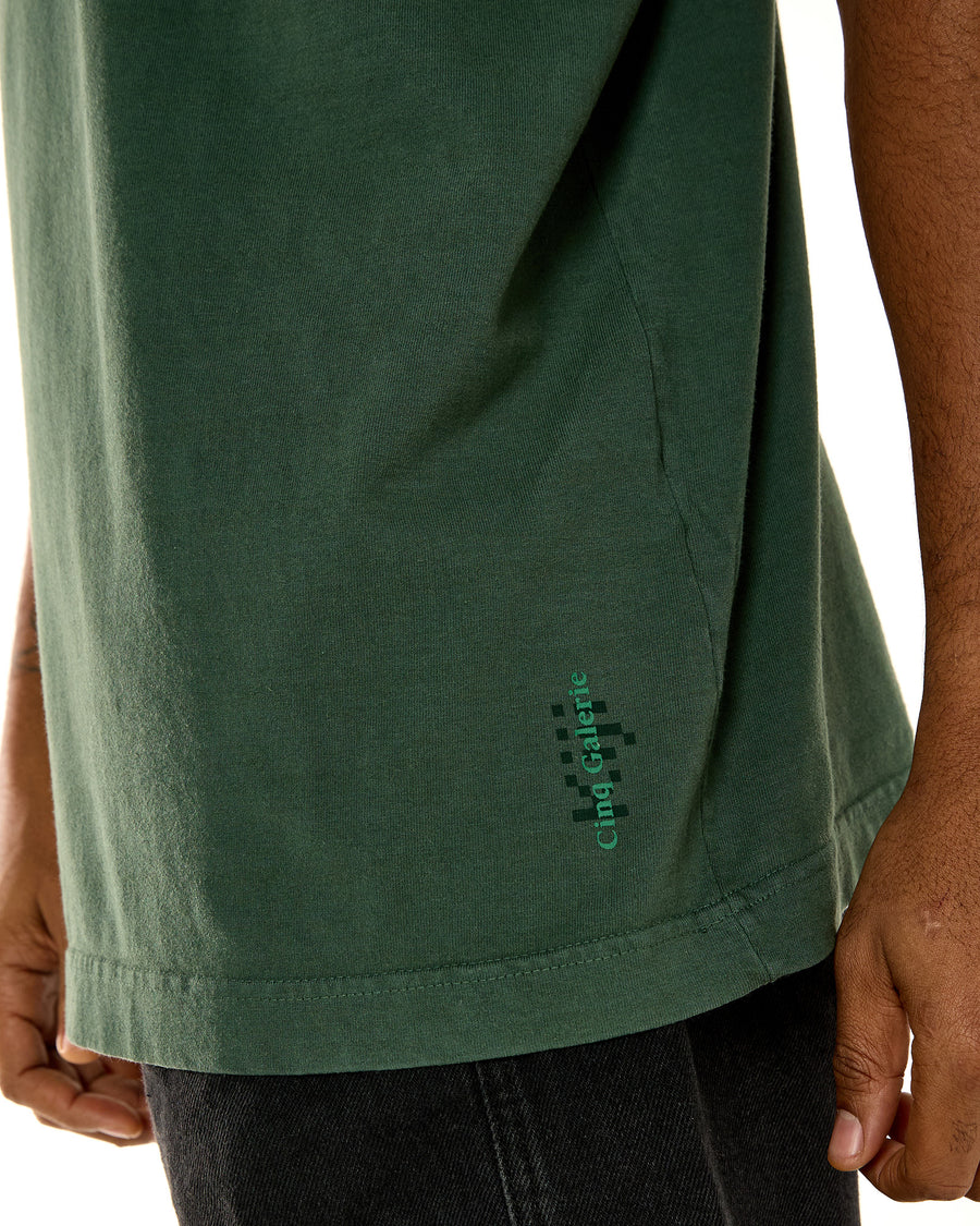 T-Shirt Heavy Kiji x Cinq - Verde Musgo