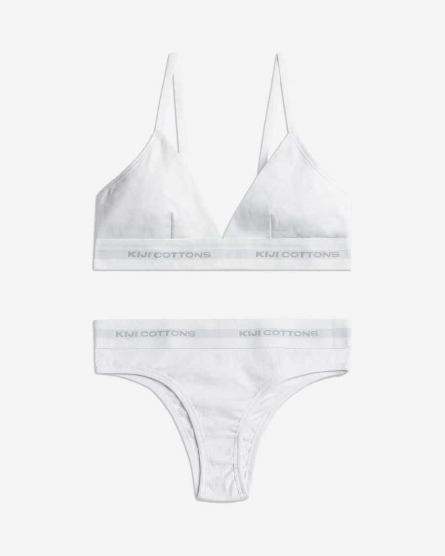 Conjunto Underwear Feminino Kiji - Branco