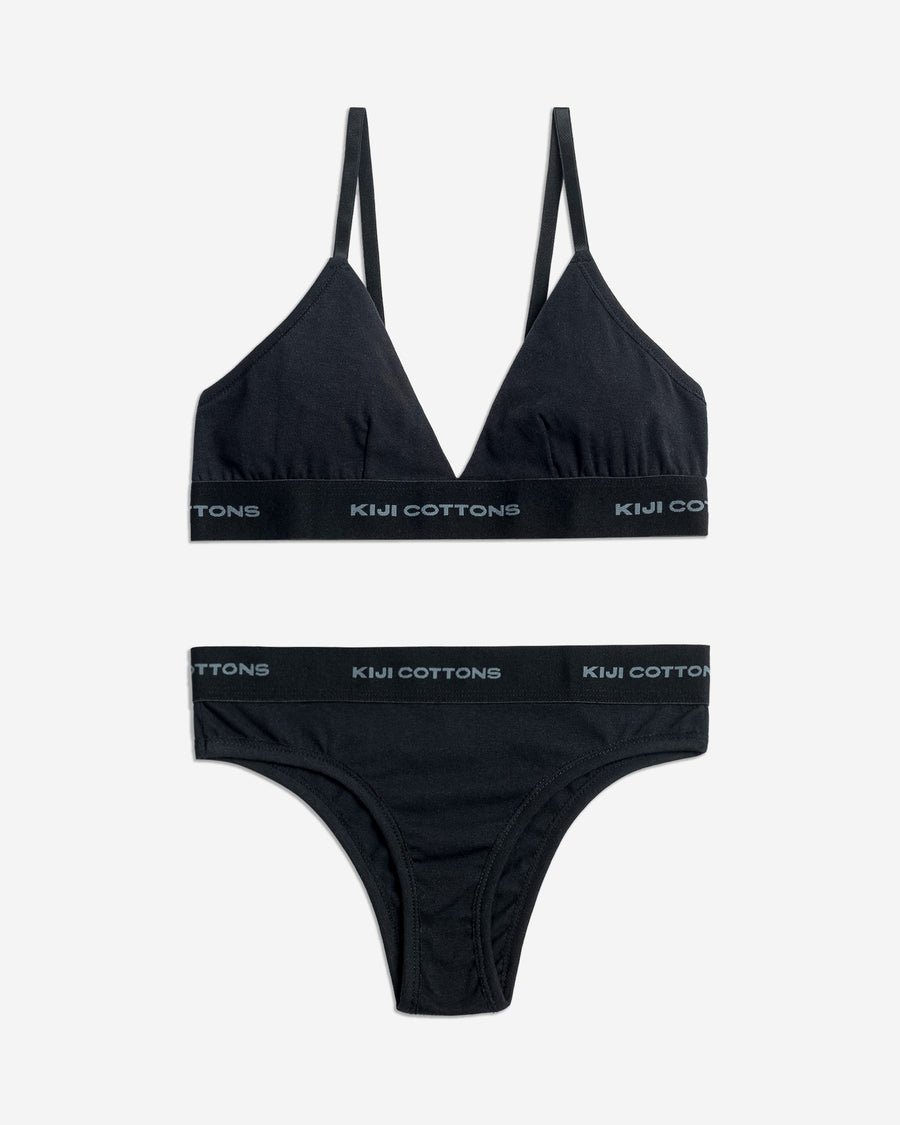 Conjunto Underwear Feminino Kiji - Preto