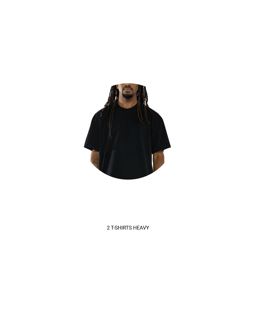 Pack 2 T-Shirts Heavy Kiji - Preto