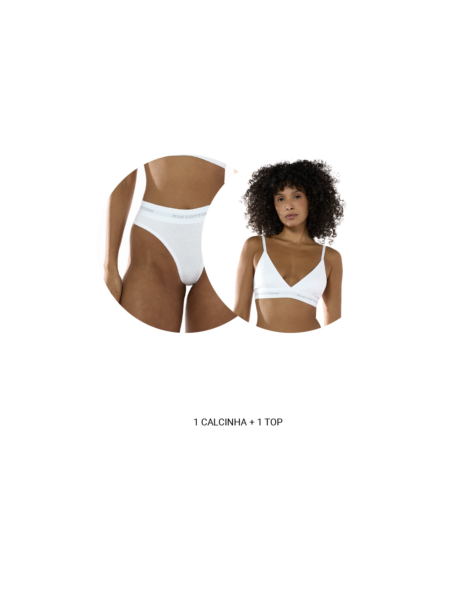 Conjunto Underwear Feminino Kiji - Branco