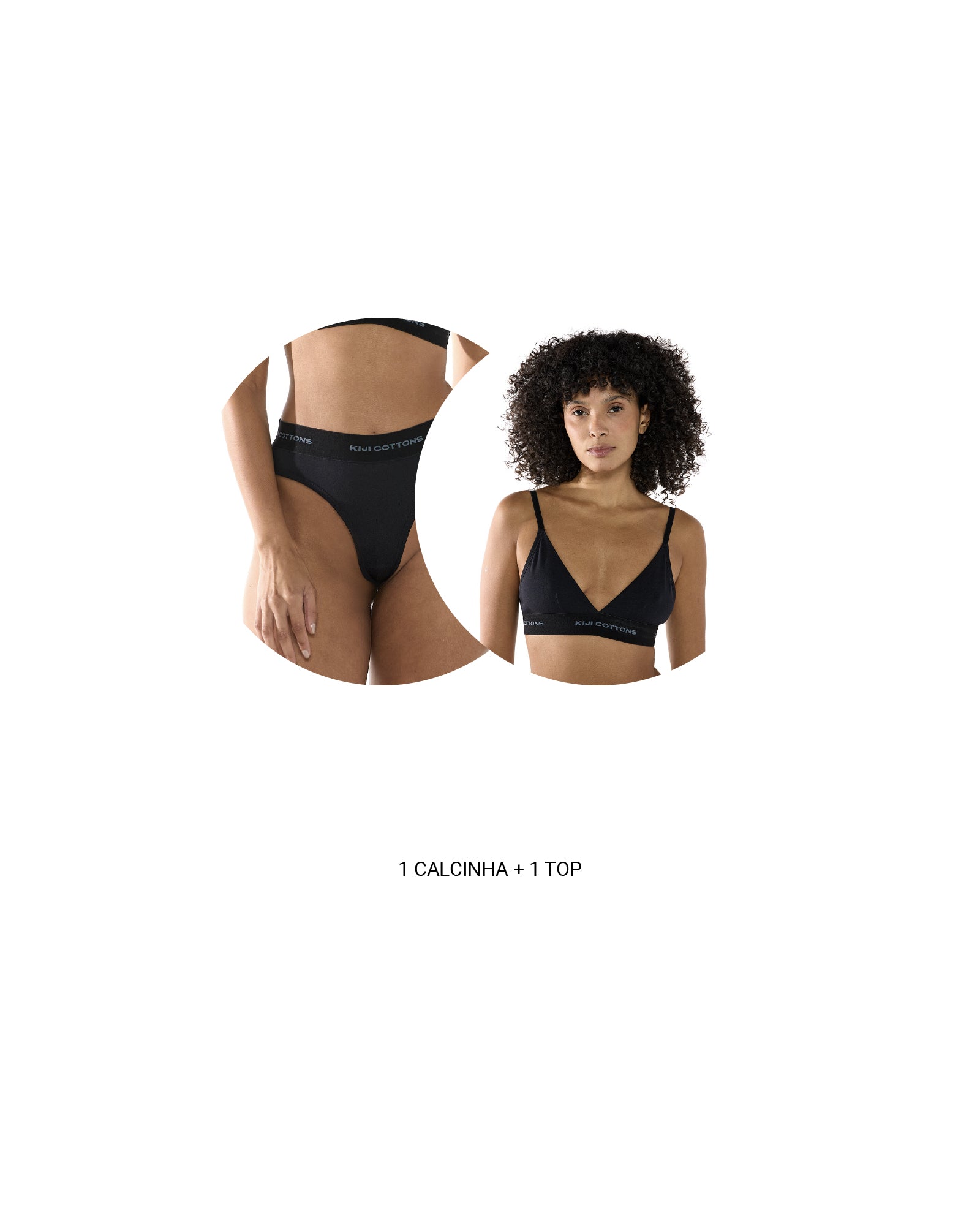 Conjunto Underwear Feminino Kiji - Preto