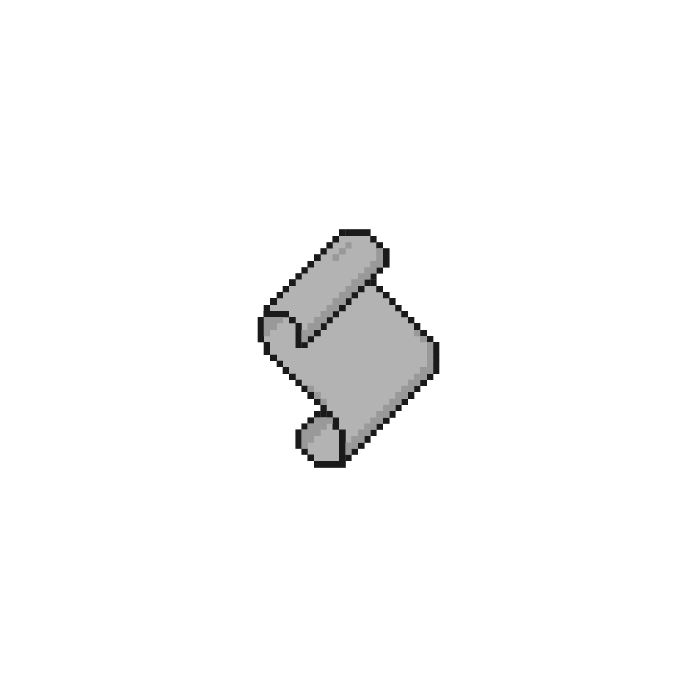 Vetor 8-Bit de uma folha de papel, simbolizando a ordem de pedido