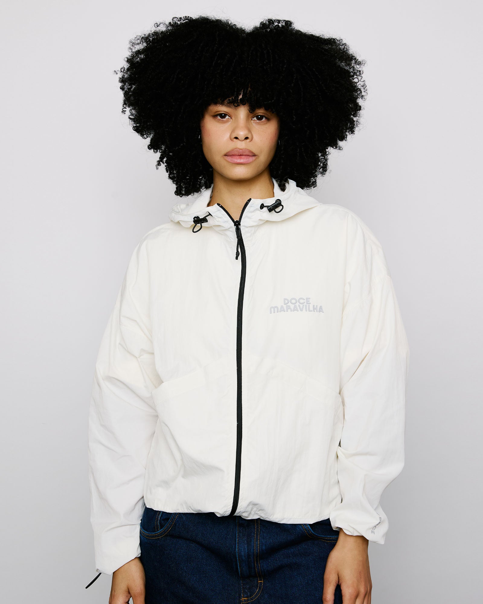 Jaqueta Wind Kiji x Doce – Off White