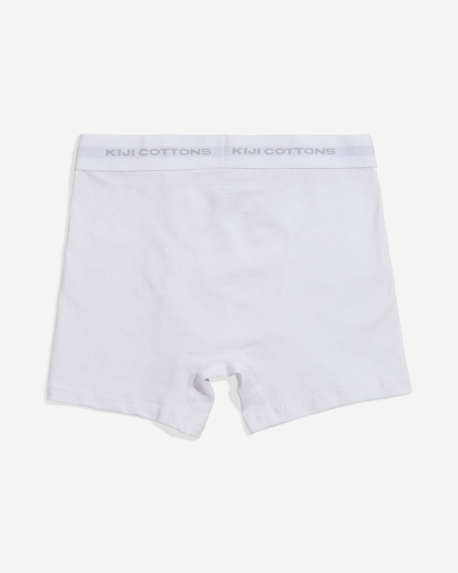 Pack 6 Cuecas Boxer Kiji - Branco