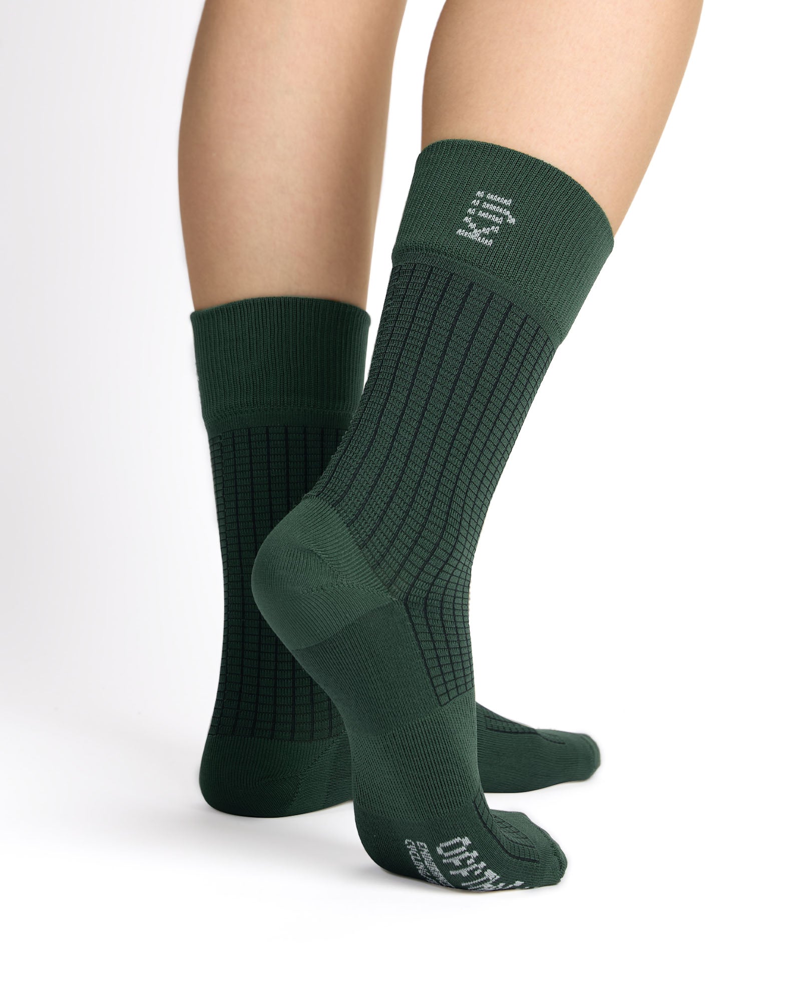 Meia Cano Alto Kiji Run & Ride - Verde