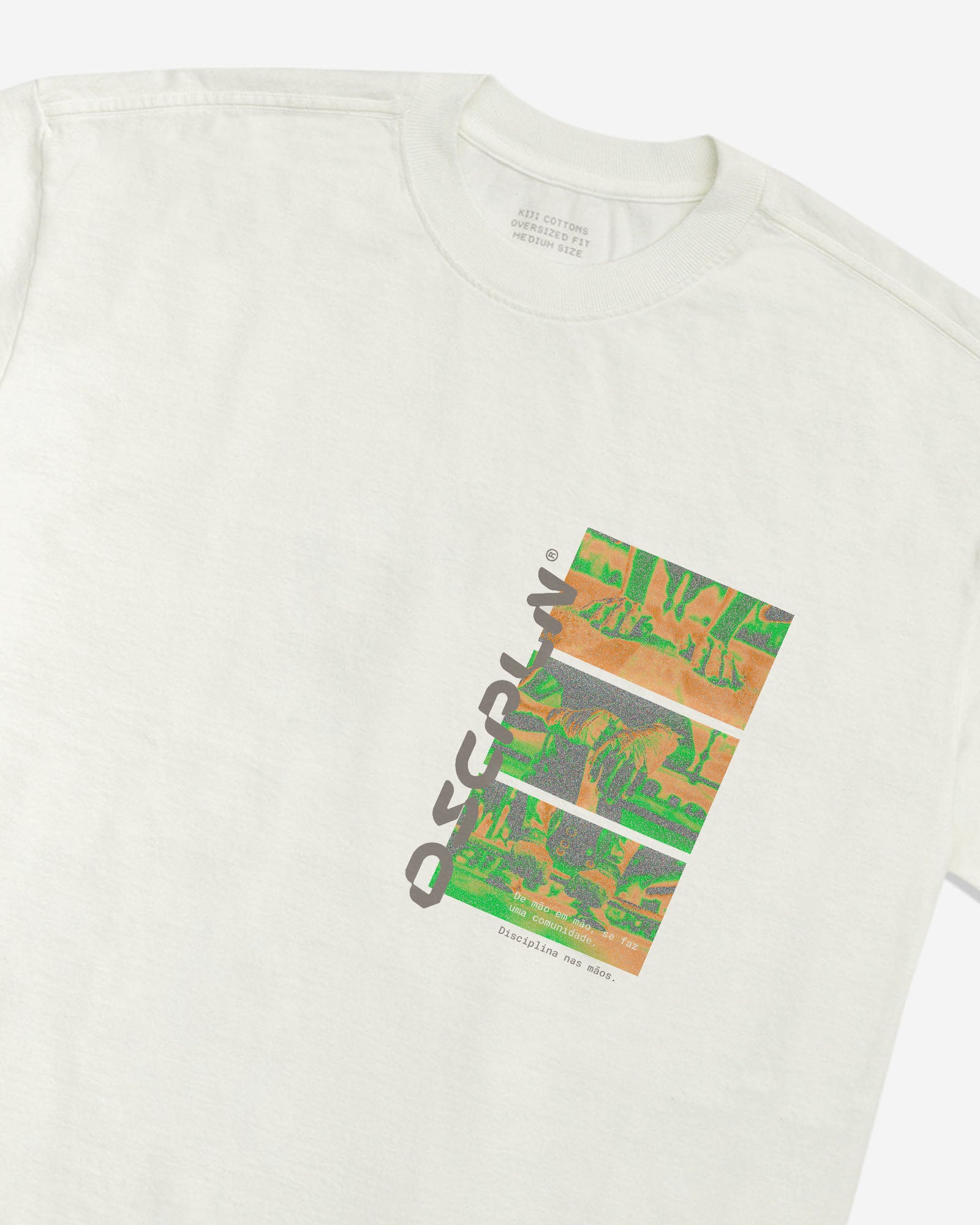 T-Shirt Heavy Kiji x Disciplina - Off White