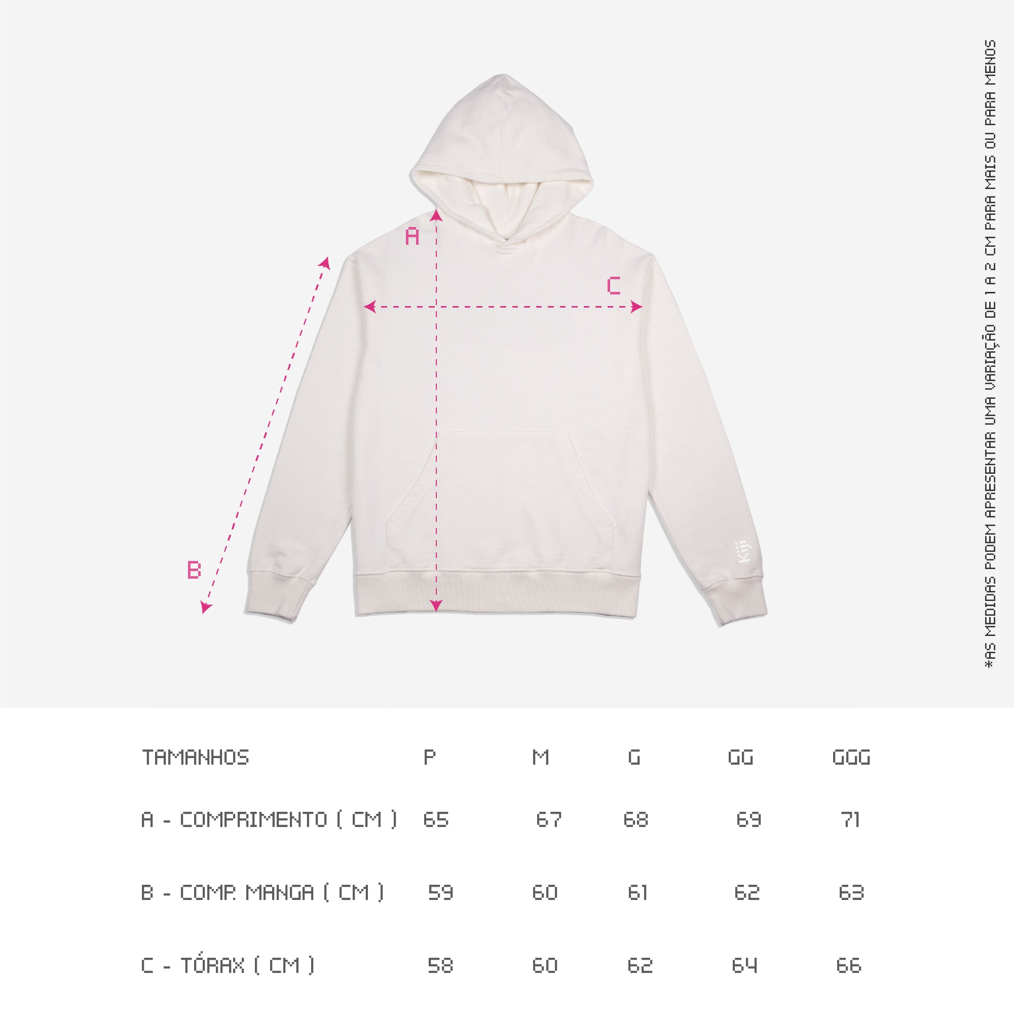 Moletom Capuz Kiji - Off White