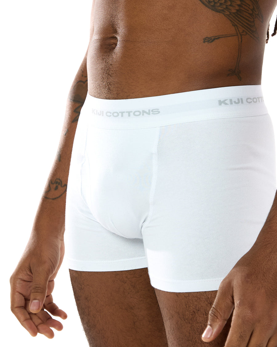 Pack 2 Cuecas Boxer Kiji - Branco