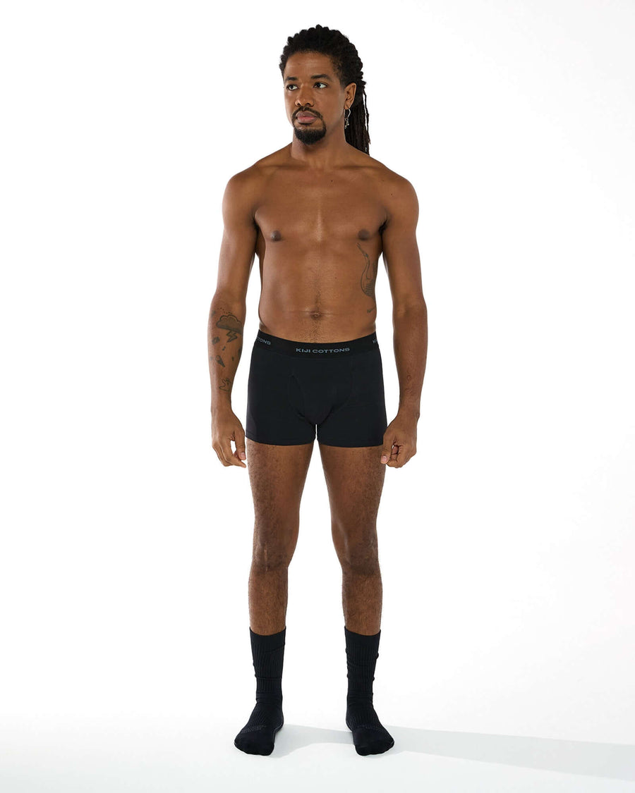 Pack 2 Cuecas Boxer Kiji - Preto