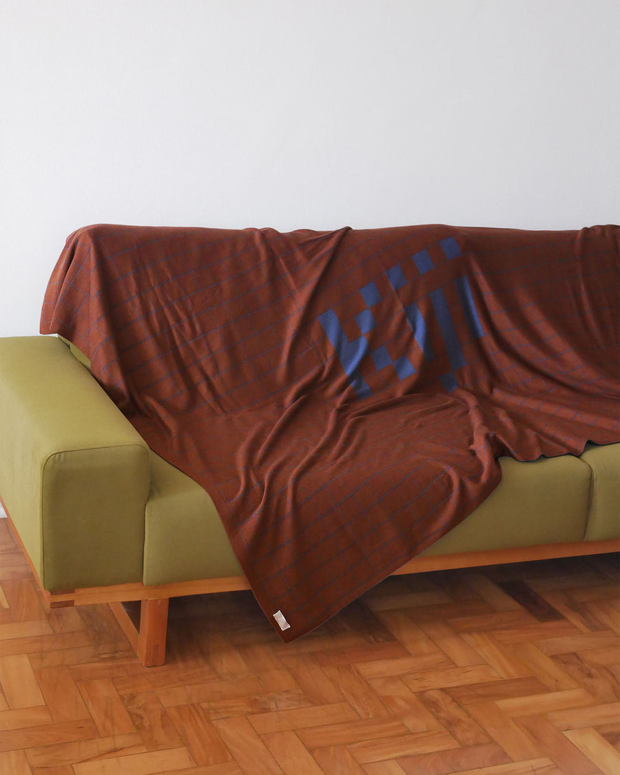Manta Tricot Kiji – Marrom