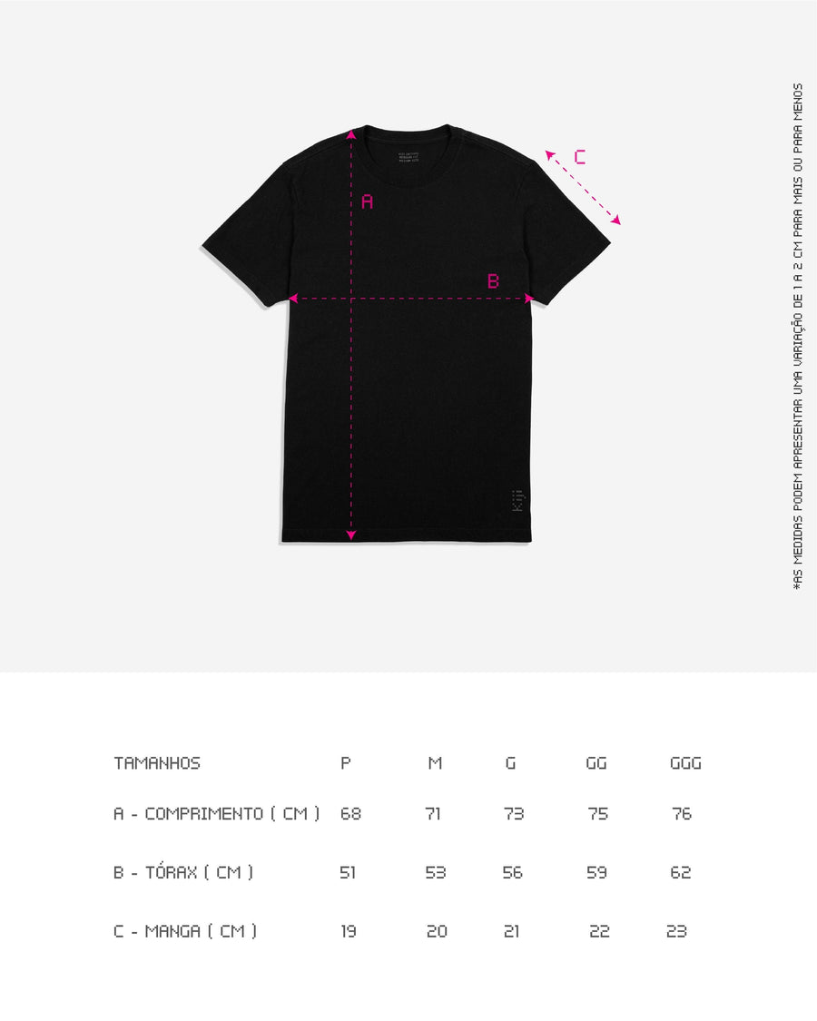 Pack 4 T-Shirts Classic Kiji - Preto