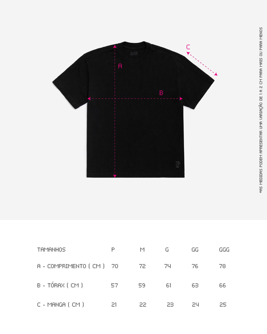 Pack 2 T-Shirts Heavy Kiji - Preto