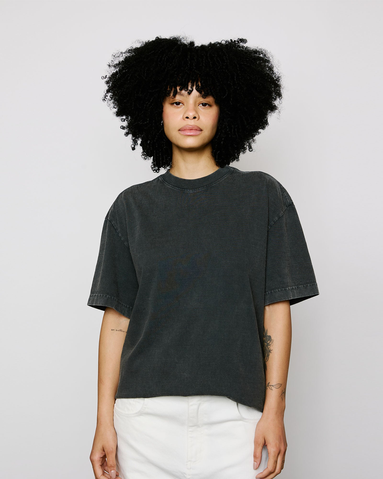 T-Shirt Heavy Kiji - Carvão