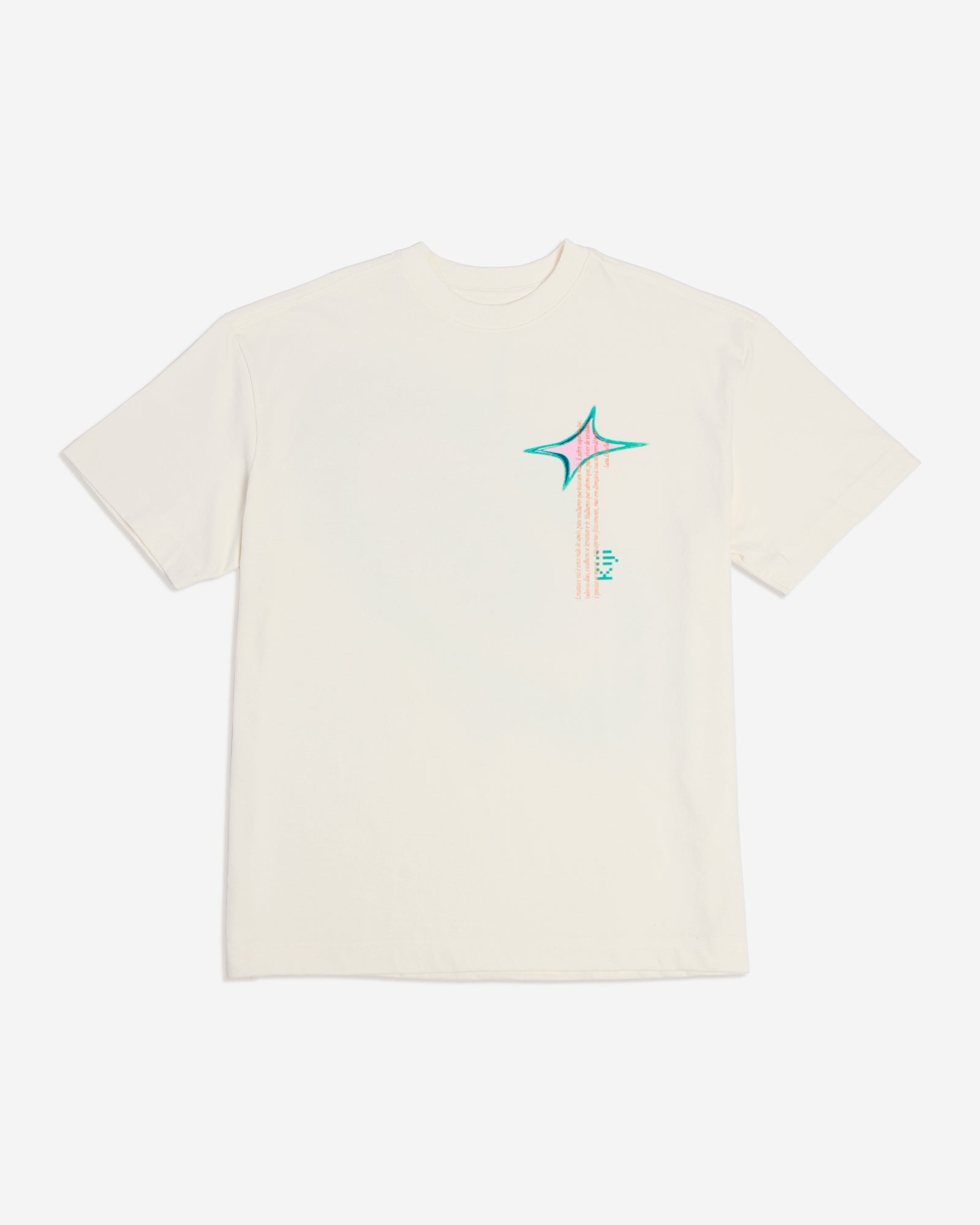 T-Shirt Heavy Kiji + Levanta & Vai - Off White