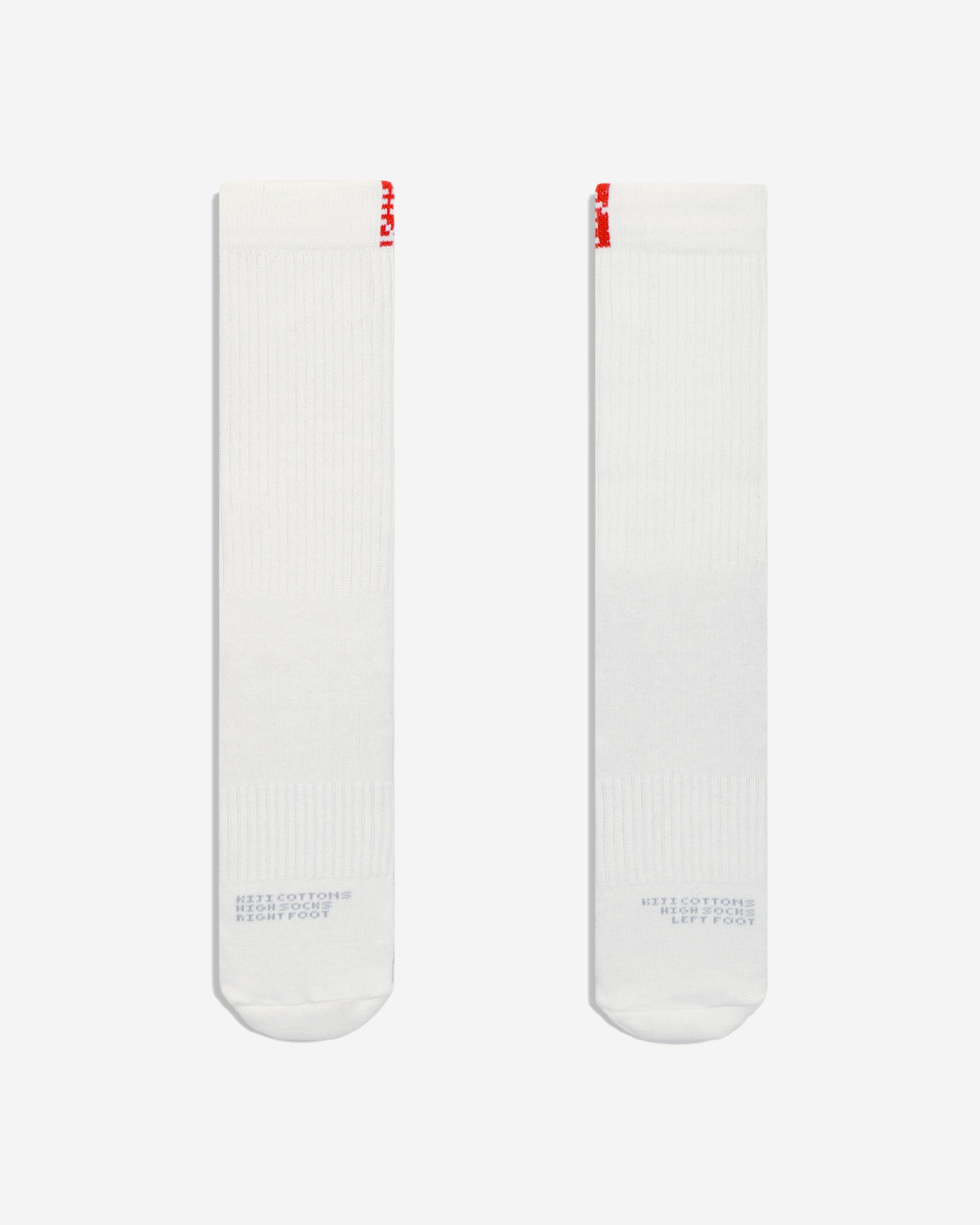 Meia Cano Alto Kiji Flag - Off White