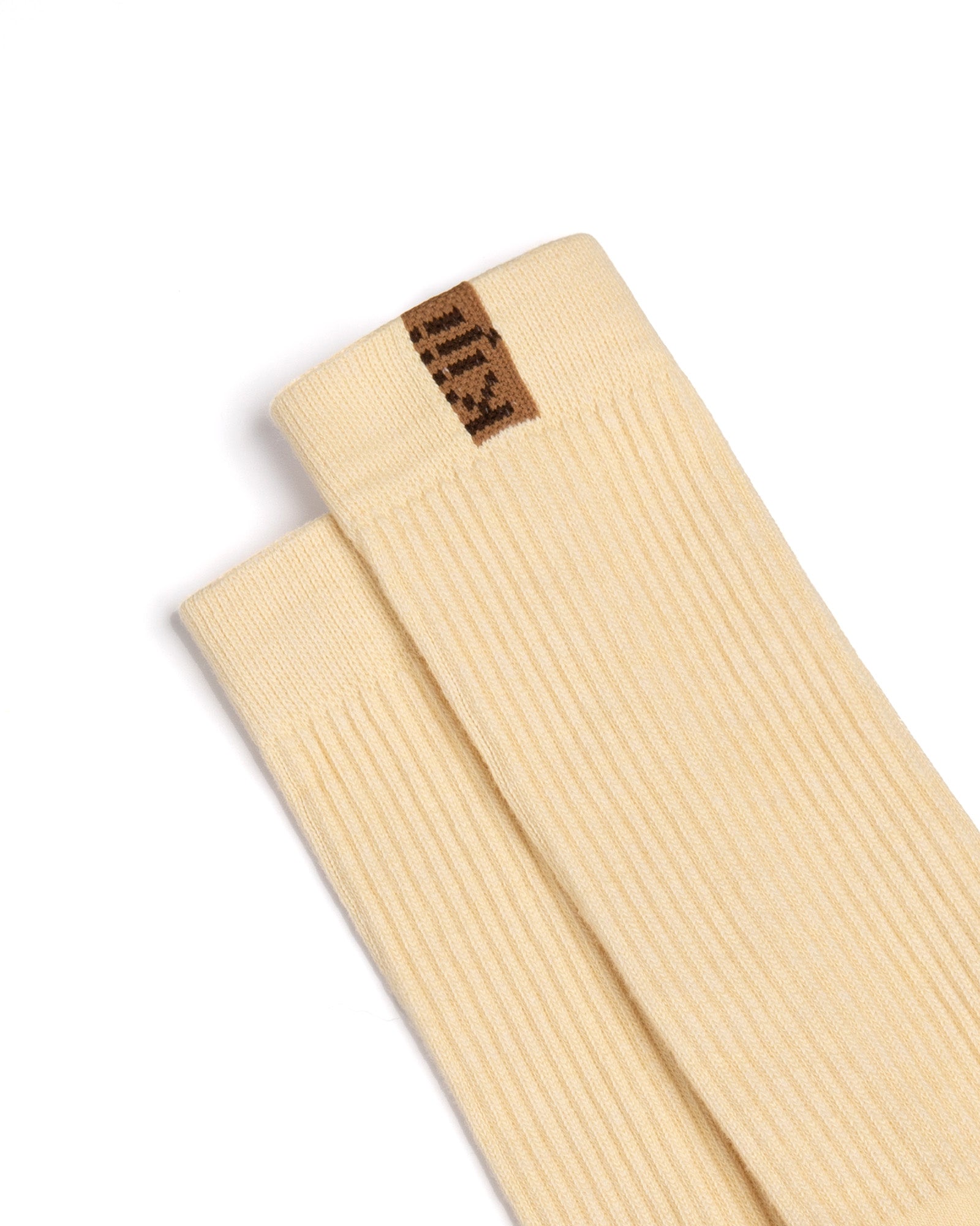 Meia Cano Alto Kiji Flag - Creme