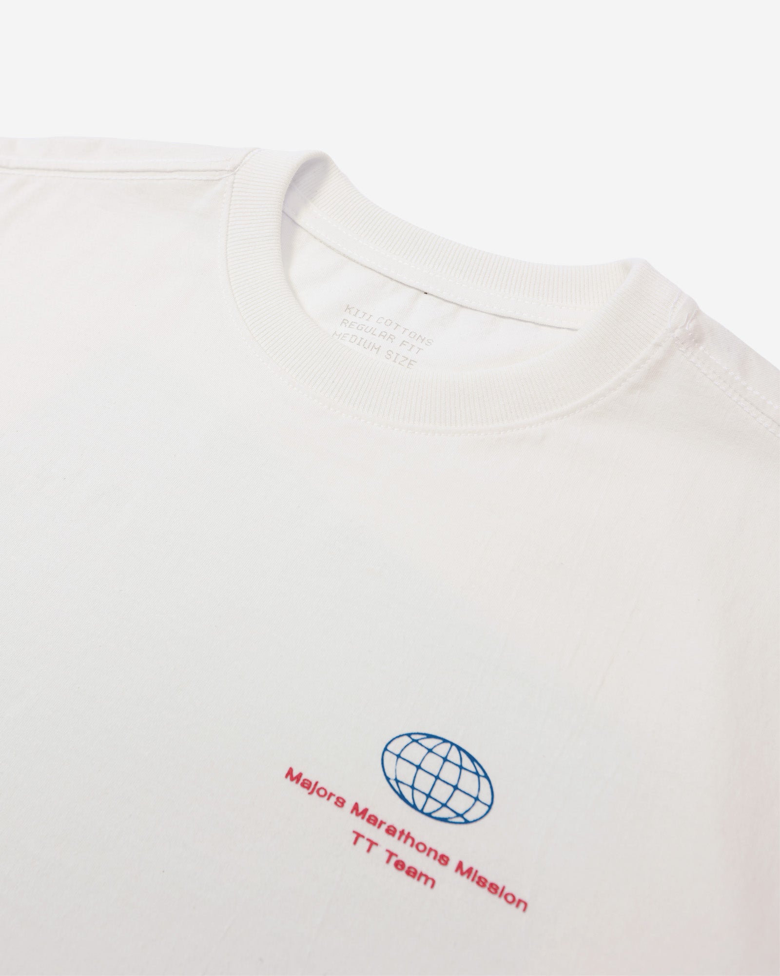T-Shirt Classic Kiji x TT Team Majors Marathons - Off White