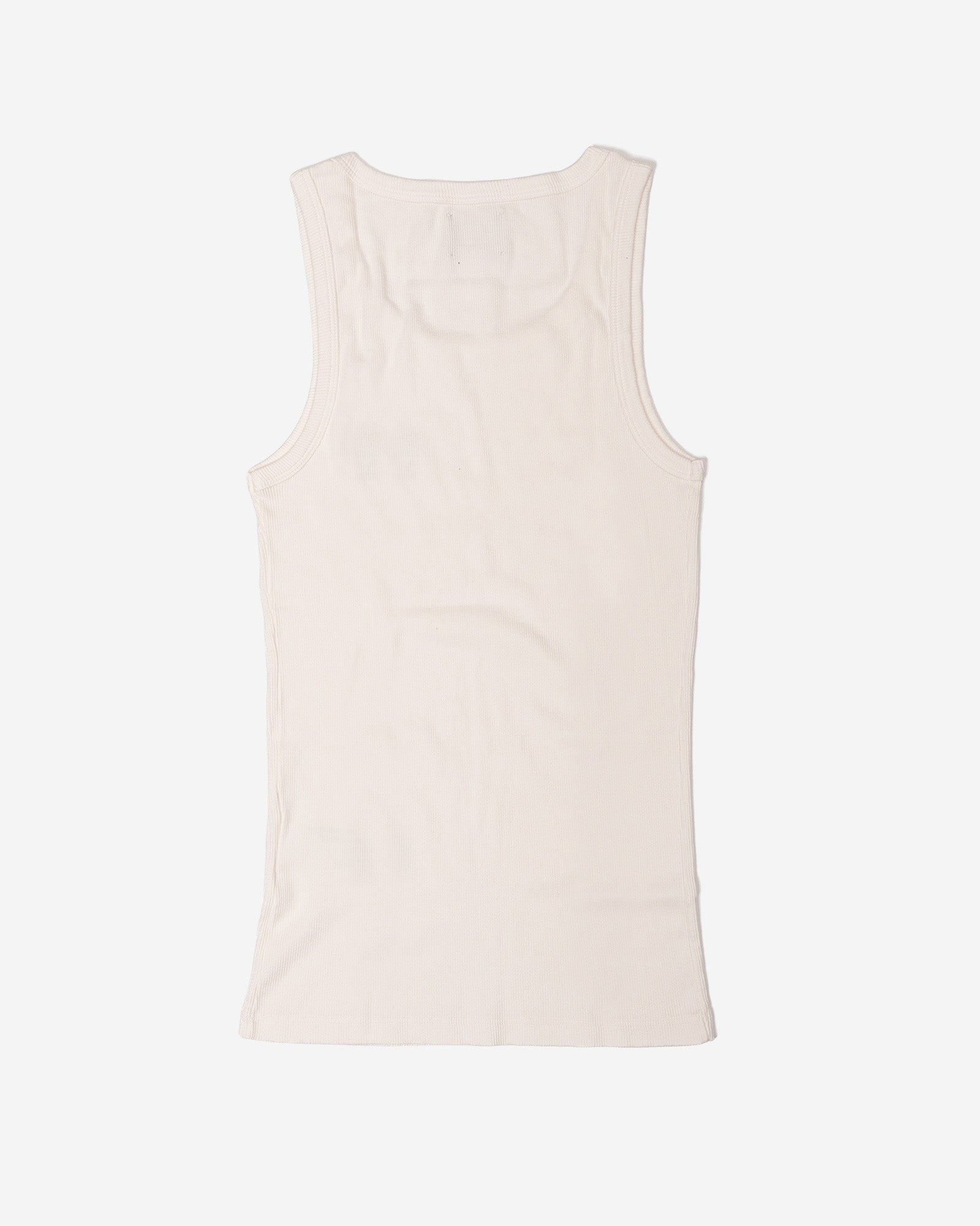 Regata Tank-Top Kiji Off-White em ribana premium vista de costas