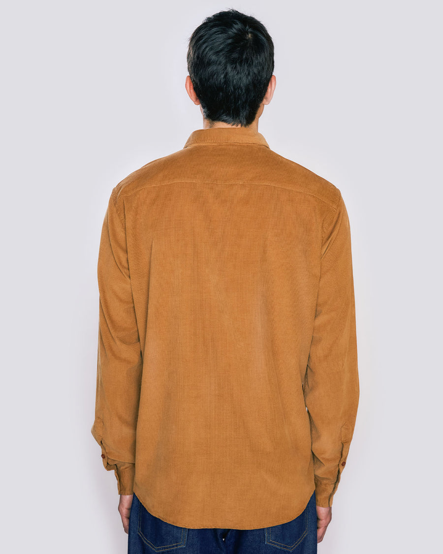 Camisa de Botão Unique Kiji Velvet - Caramelo